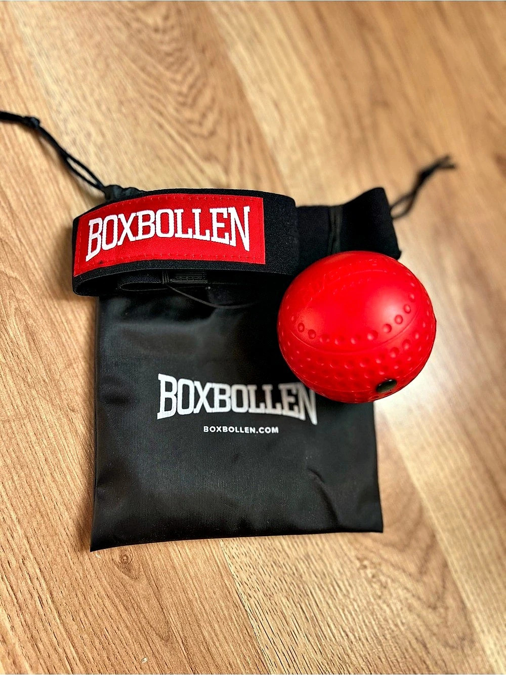 Boxbollen Standard Reflex Boxing Ball Set Red & Black